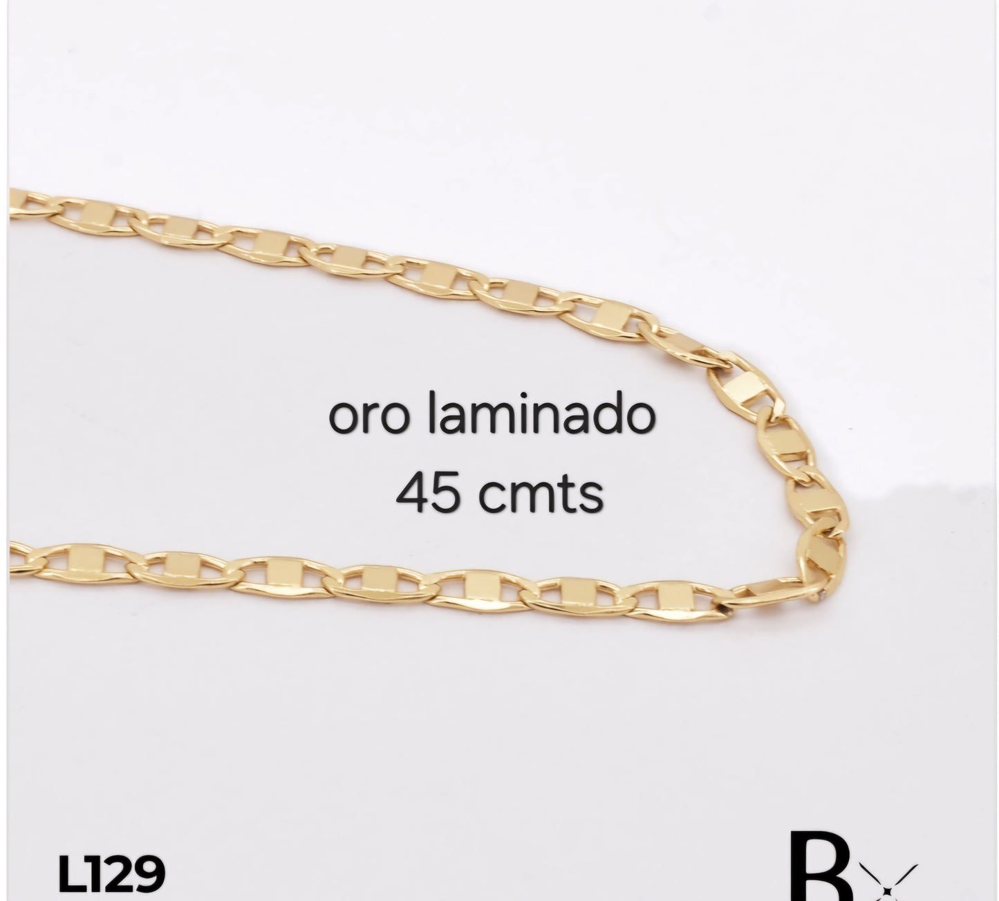 Cadena en oro laminado L129