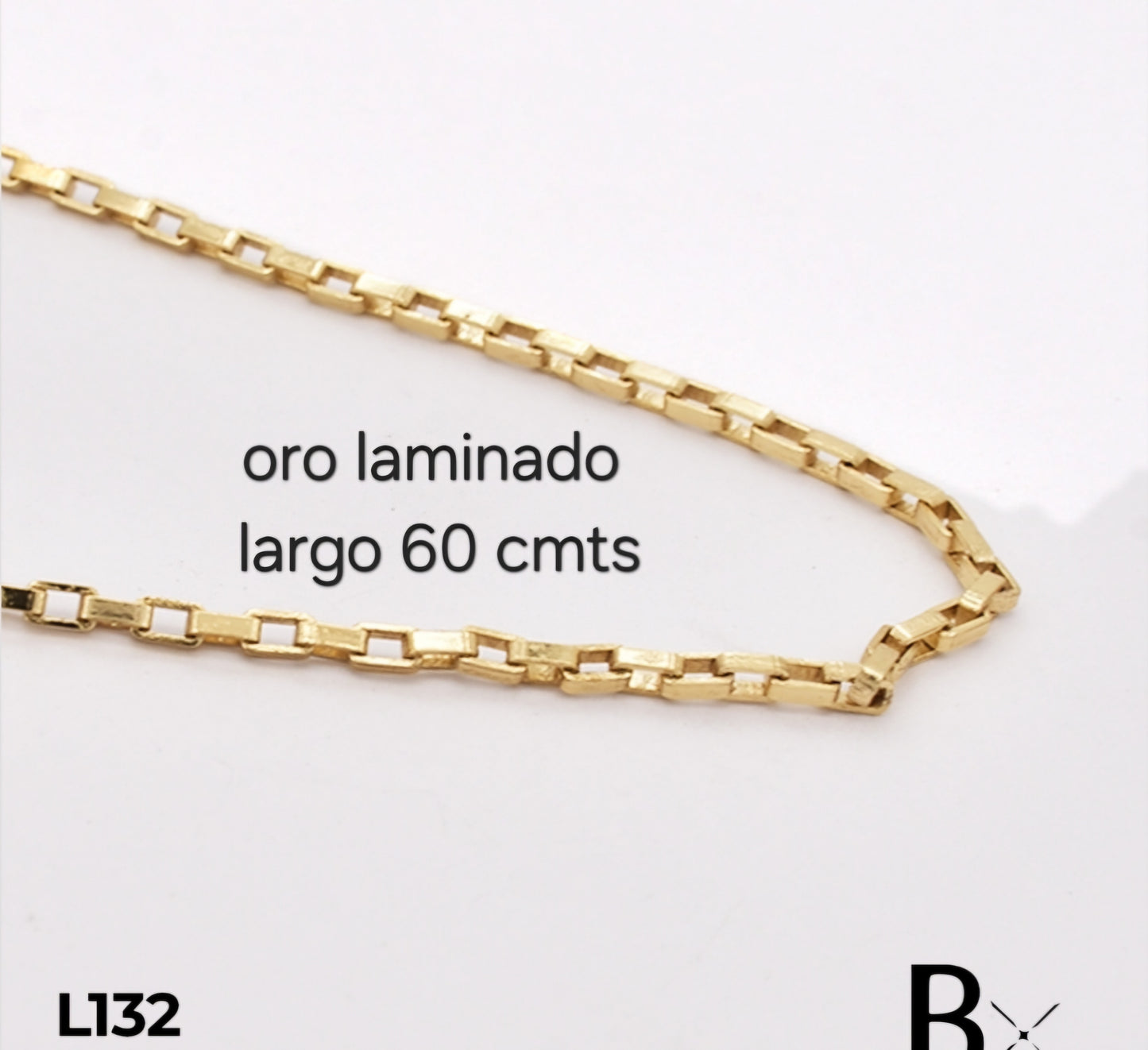 Cadena en oro laminado L132