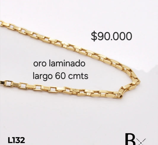 Cadena en oro laminado L132