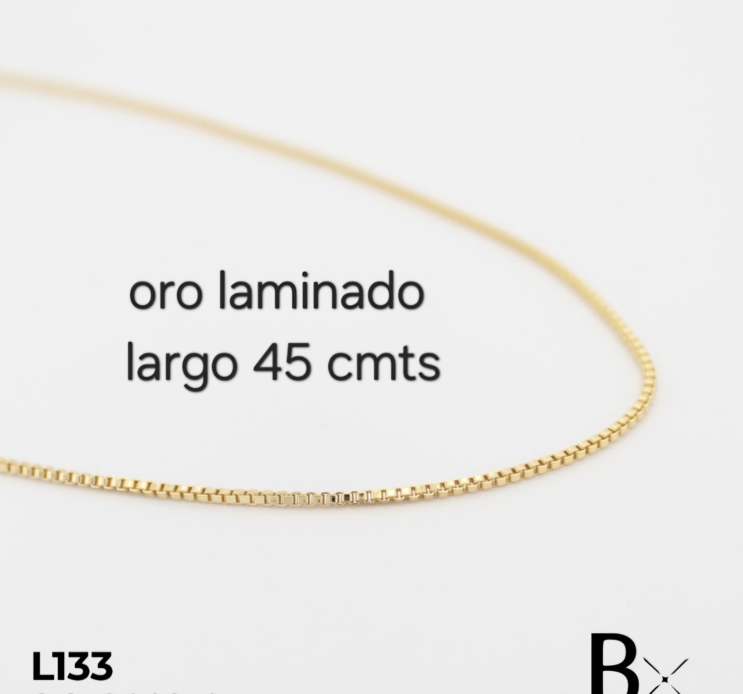 Cadena en oro laminado L133