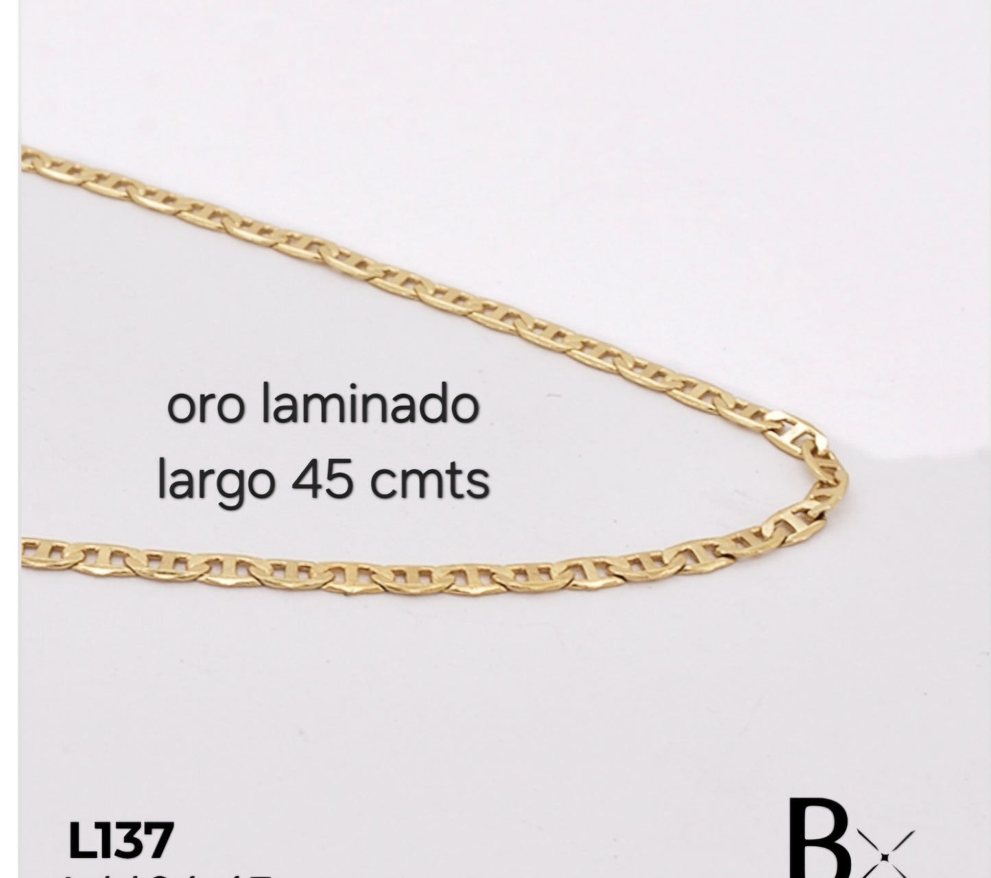 Cadena en oro laminado L137