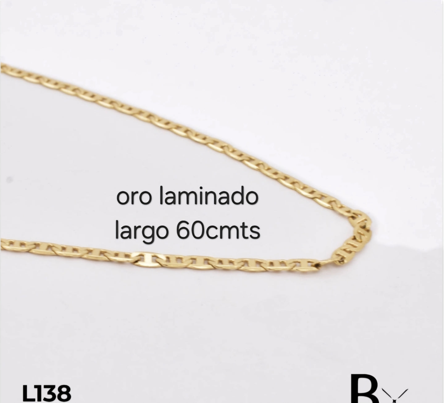 Cadena en oro laminado L138