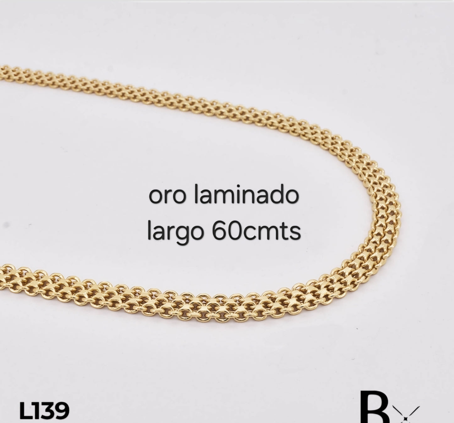 Cadena en oro laminado L139