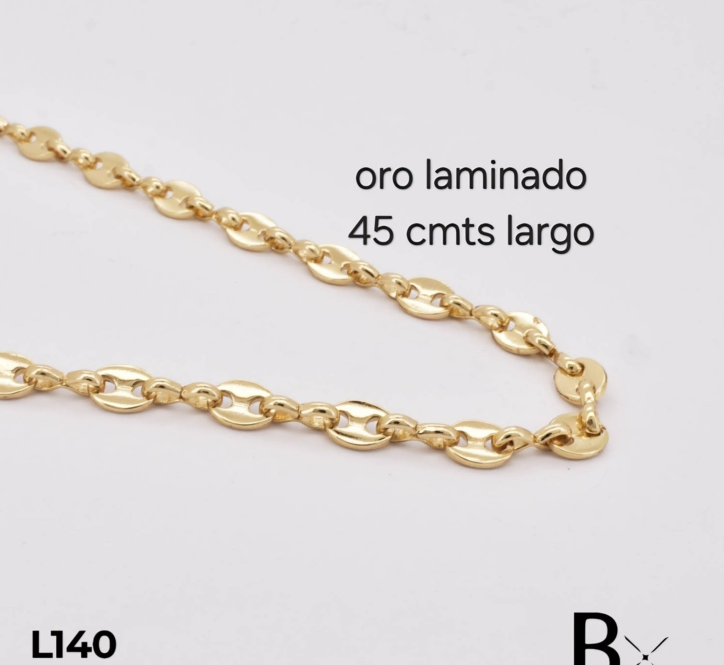 Cadena en oro laminado L140