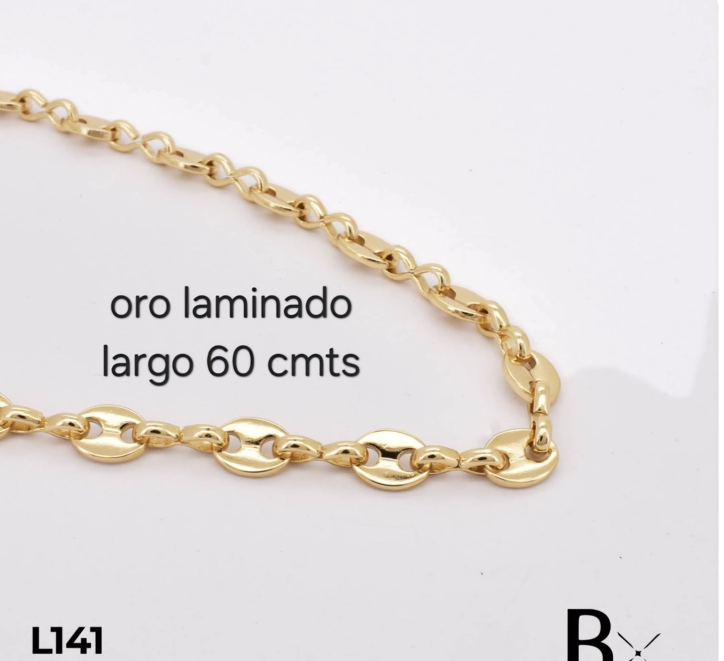 Cadena en oro laminado L341