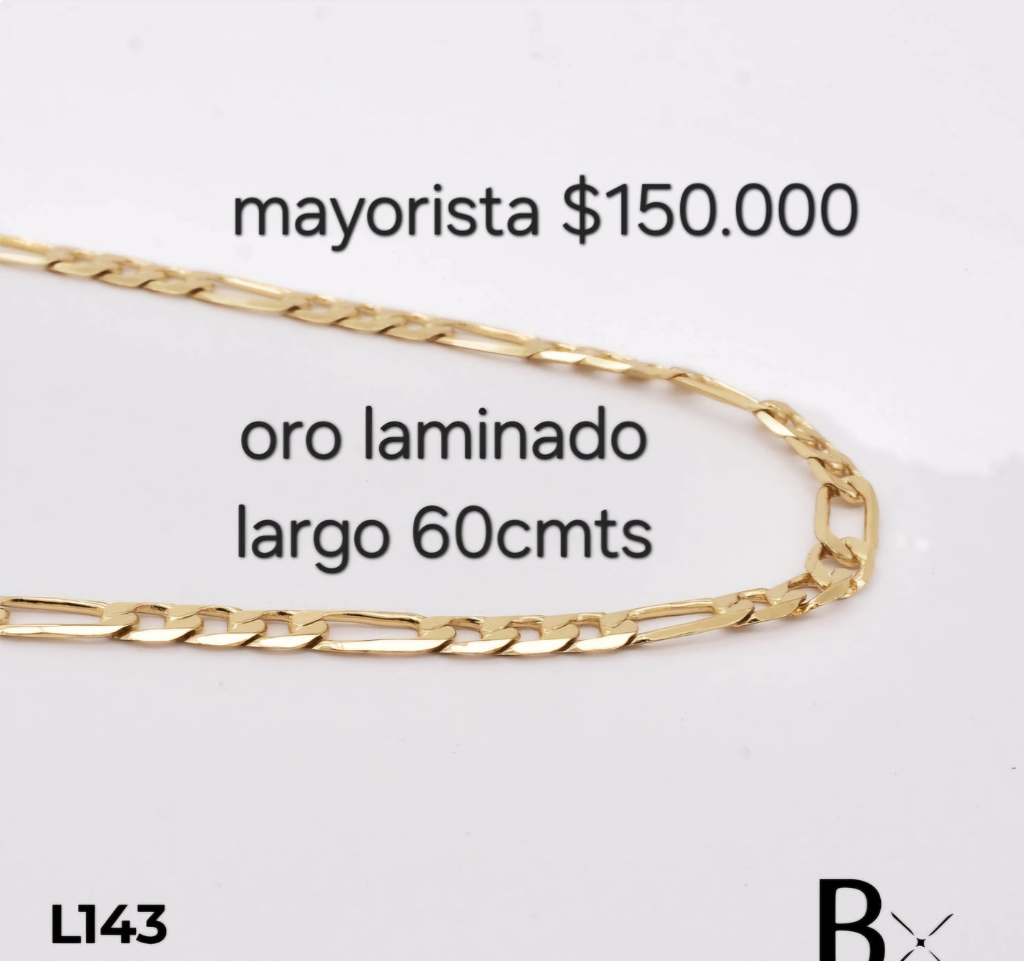 Cadena en oro laminado L143