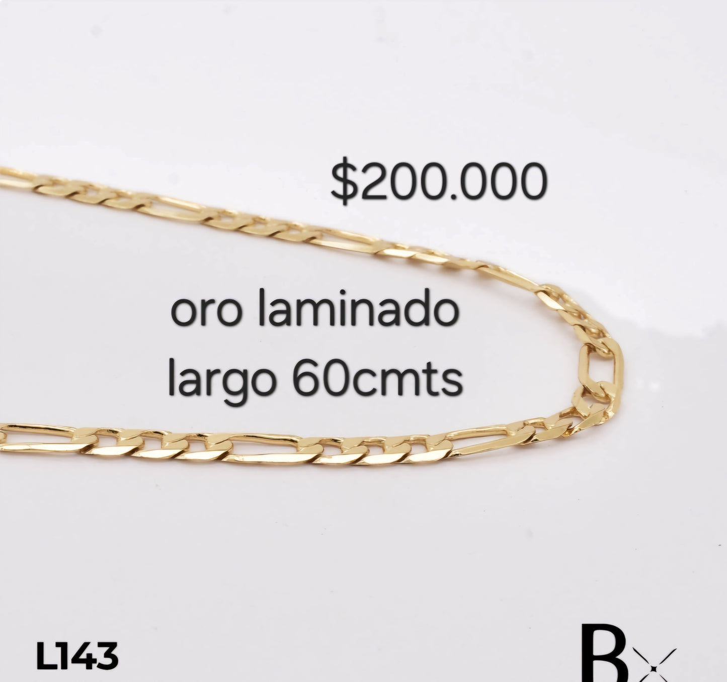 Cadena en oro laminado L143