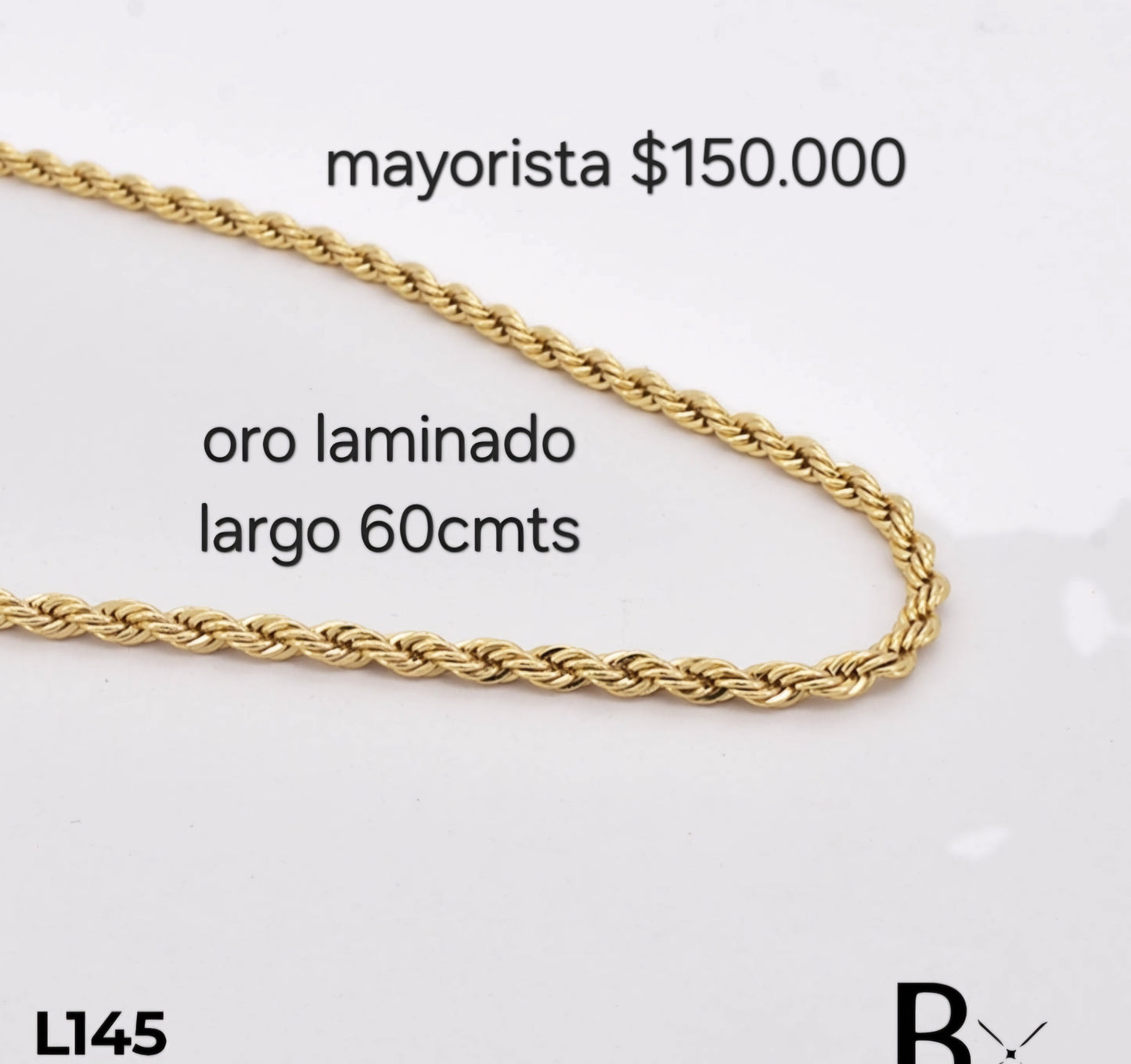 Cadena en oro laminado L145