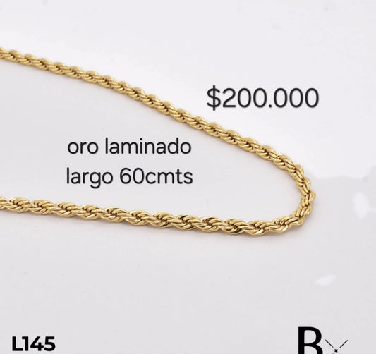 Cadena en oro laminado L145