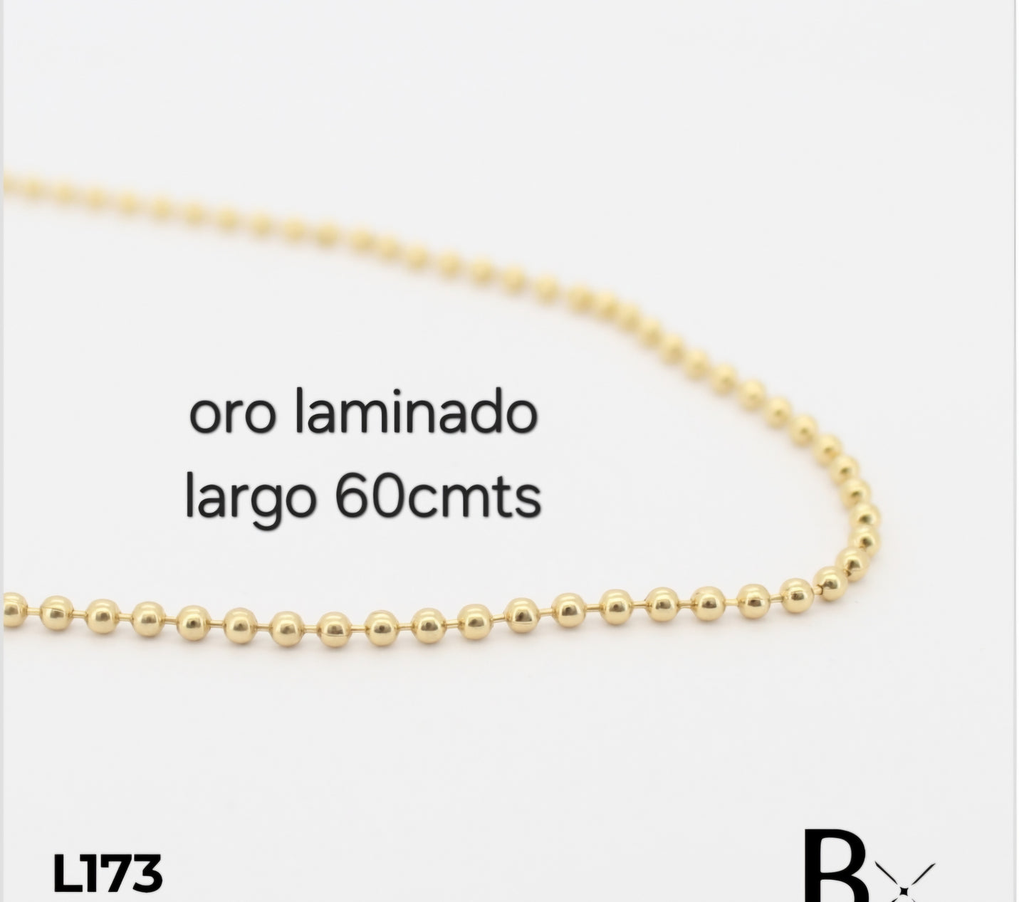 Cadena en oro laminado L173