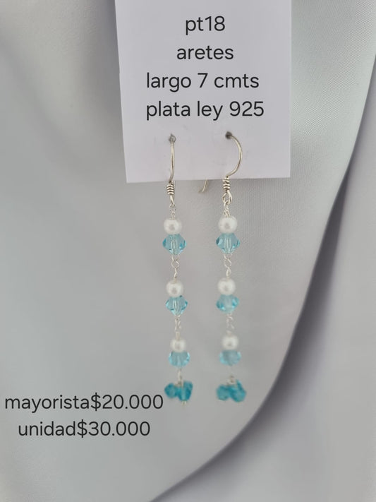 pt18 Aretes  En Plata ley 925 Precio Mayorista