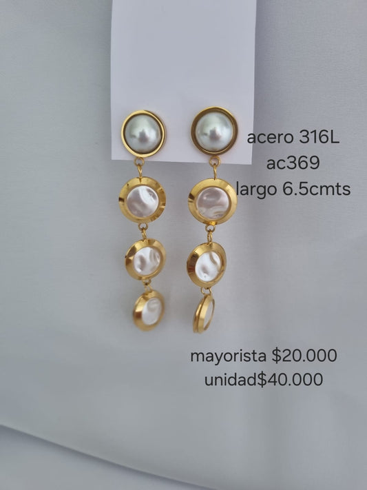 Ac 369 aretes en acero precio mayorista