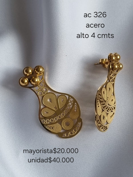 Ac 326 aretes en acero precio mayorista