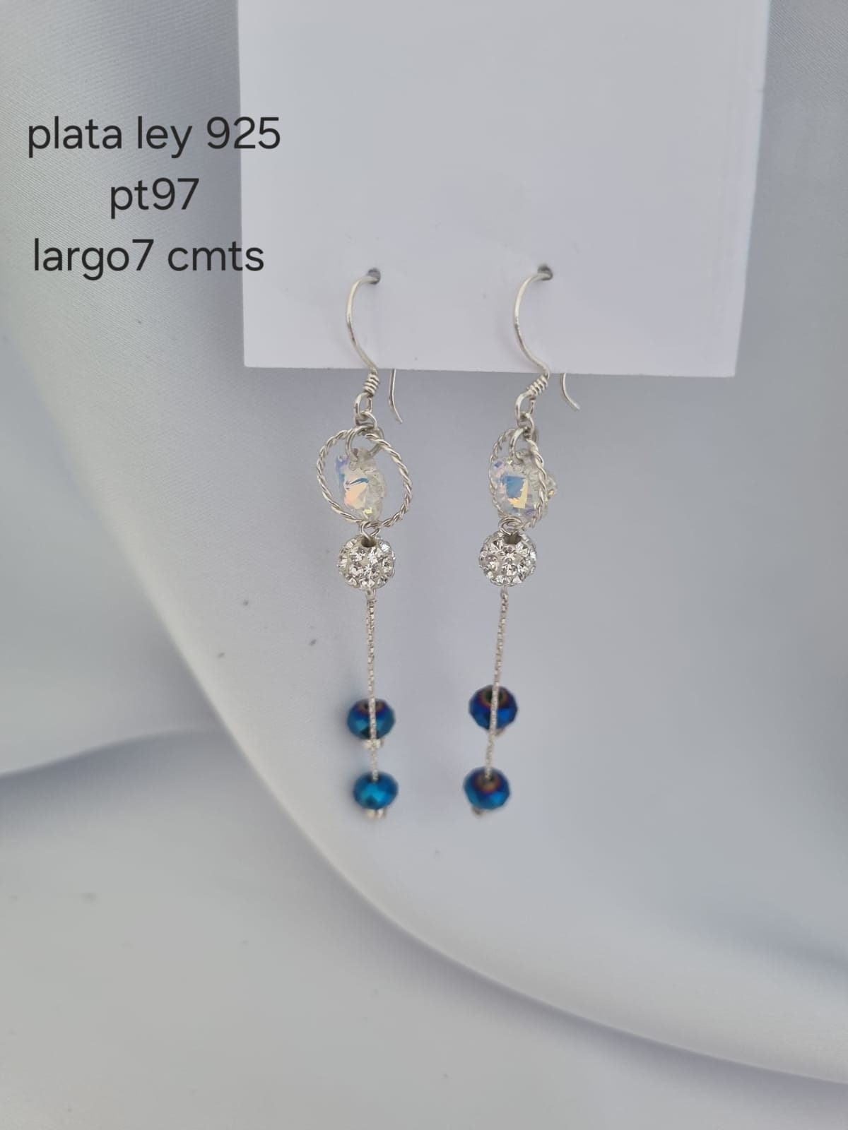 Pt 97 Aretes en plata ley 925 precio mayorista