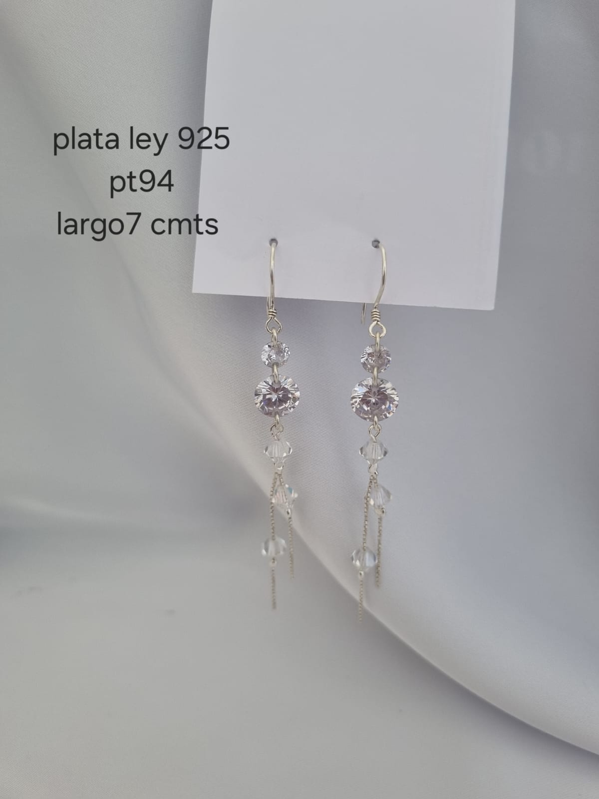 Pt 94 Aretes en plata ley 925 precio mayorista