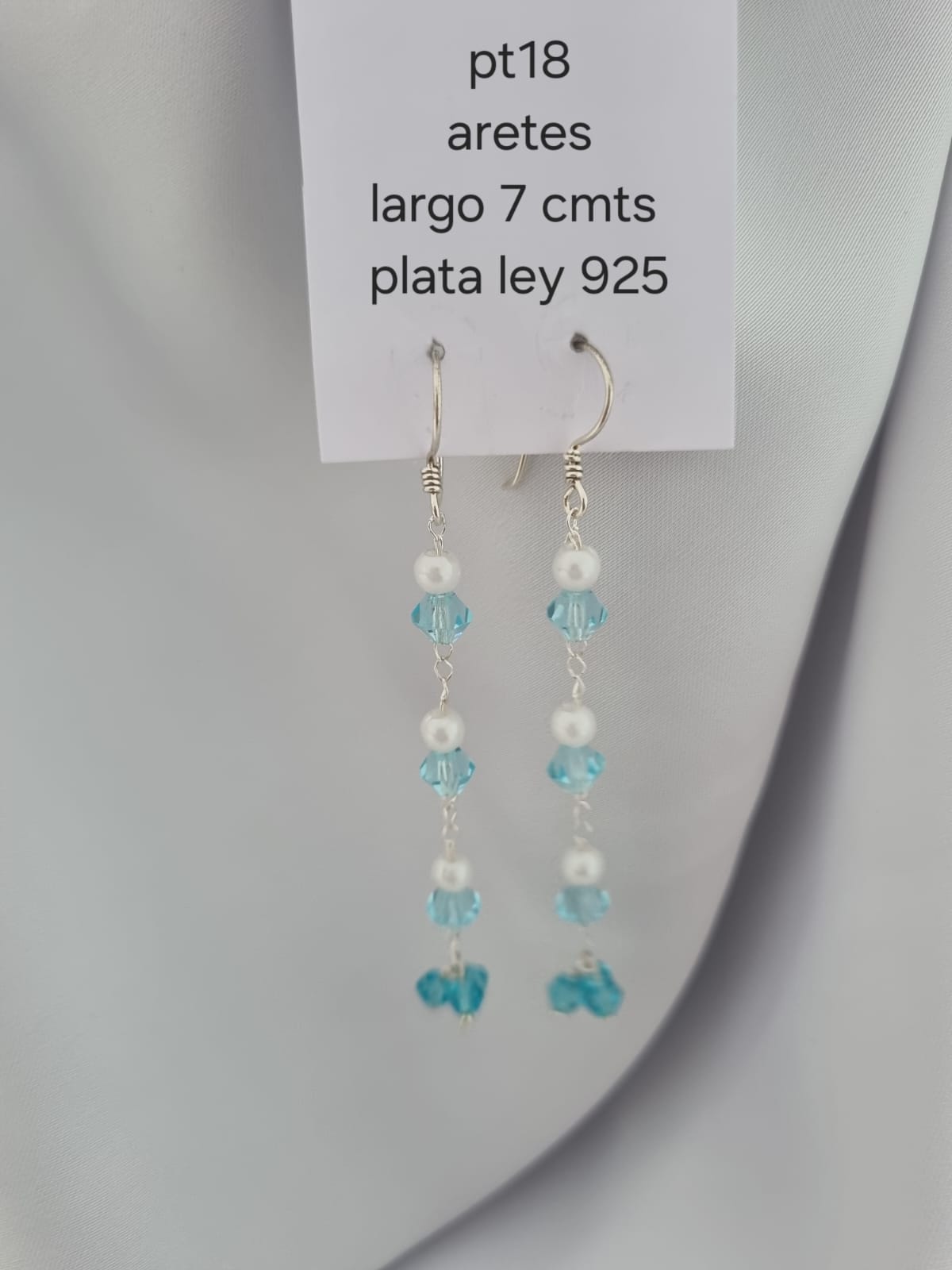 Pt 18 Aretes en plata ley 925 precio mayorista