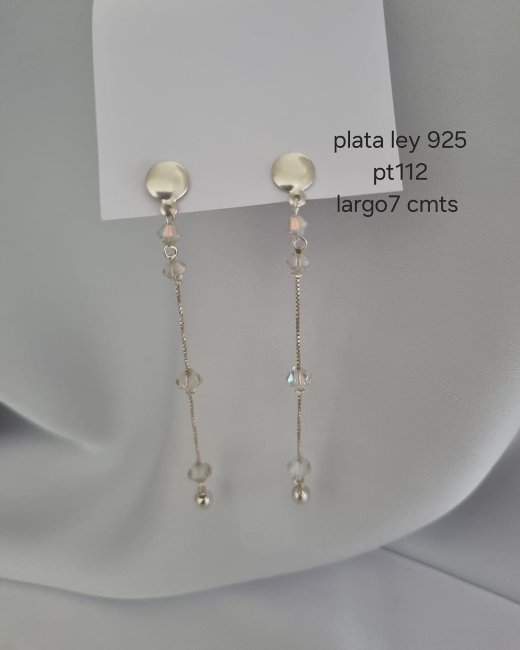 Pt 112 Aretes en plata ley 925 precio mayorista